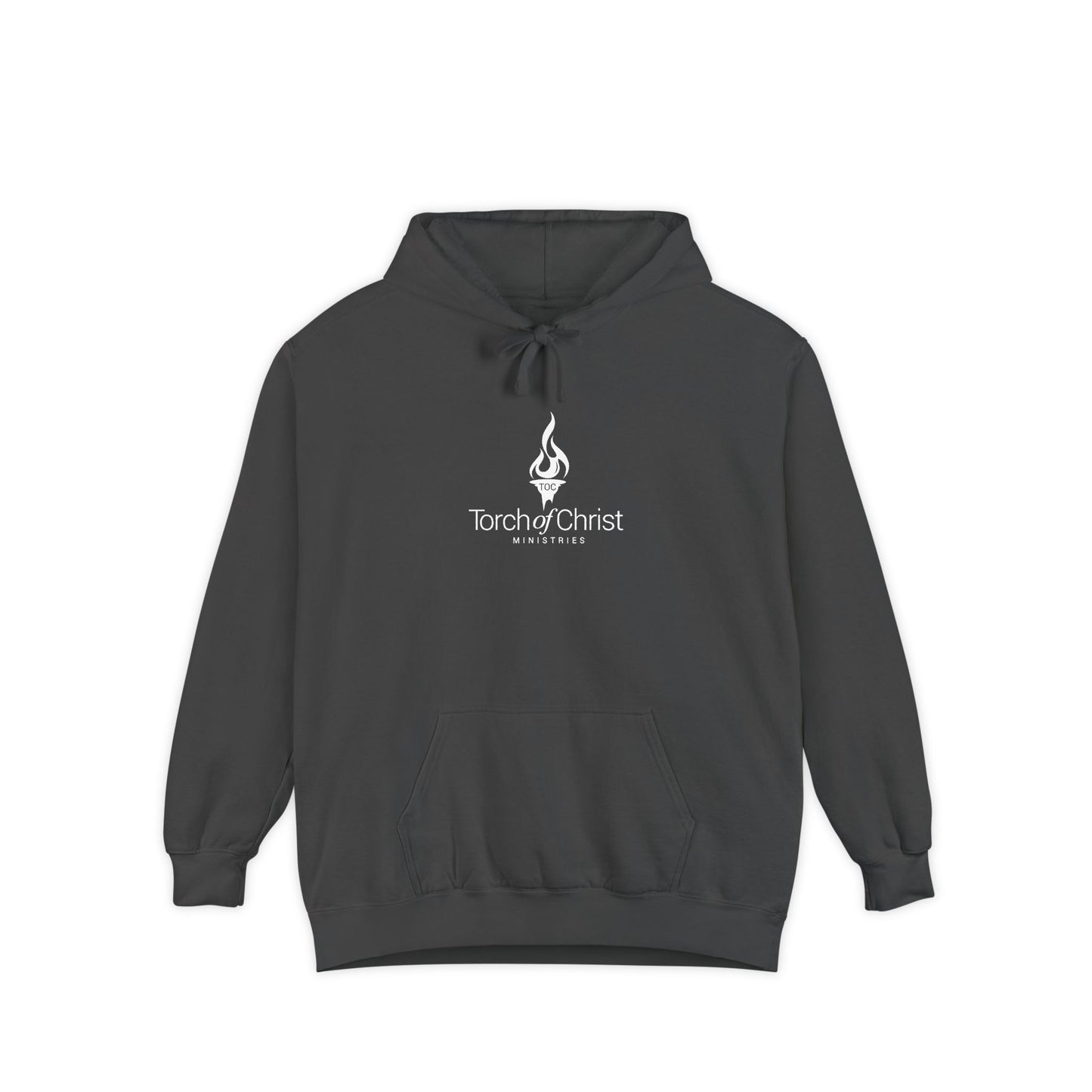 Torch Logo – Minimalist Garment-Dyed Hoodie – product image 6