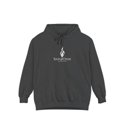 Torch Logo – Minimalist Garment-Dyed Hoodie – product image 6