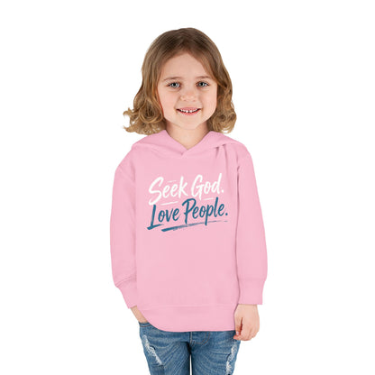 Seek God. Love People. – Script Toddler Hoodie – product image 14