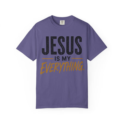 Jesus Is My Everything – Stacked Tee, Light Palette (Comfort Colors) – product image 5