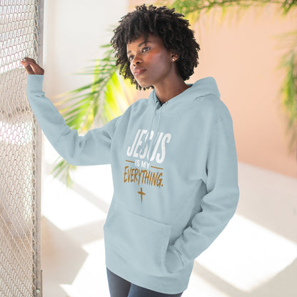 Jesus Is My Everything – Stacked Fleece Hoodie, Deep Palette (Lane Seven) – product image 11