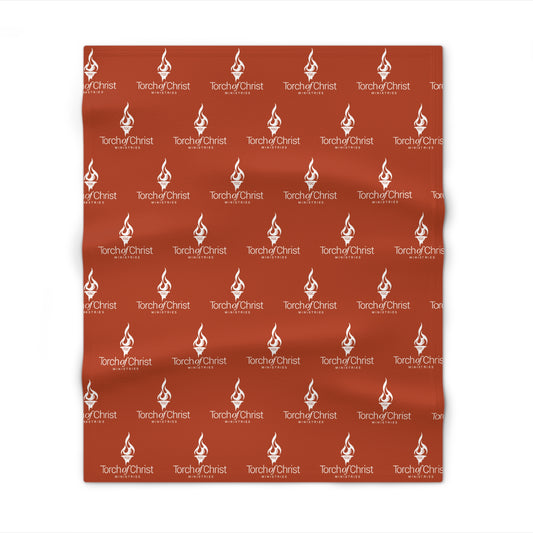 Torch Logo – Patterned Throw Blanket – product image 2