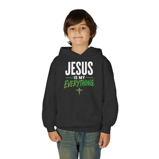Jesus Is My Everything – Stacked Youth Hoodie – product image 1