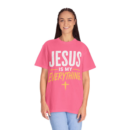 Jesus Is My Everything – Stacked Tee, Deep Palette (Comfort Colors) – product image 7