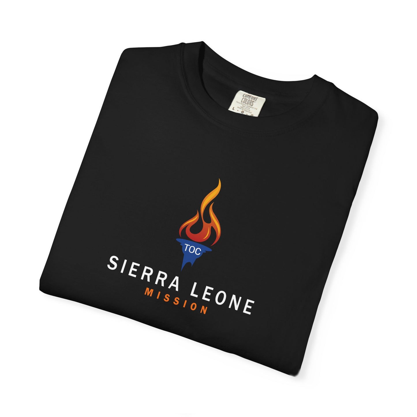 Sierra Leone Mission — Torch Emblem Tee (Comfort Colors)