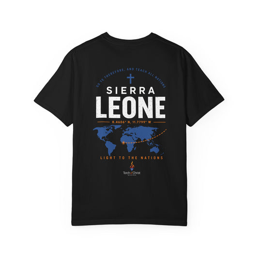 Sierra Leone Mission Light to the Nations Comfort Colors tee